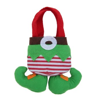 Gambar ZongHAX Christmas Gift Candy Bag Santa Elf Socks Stocking FillerPants Treat Bags Home Xmas Holiday Party Decorations, 8.7x4.7inch  intl