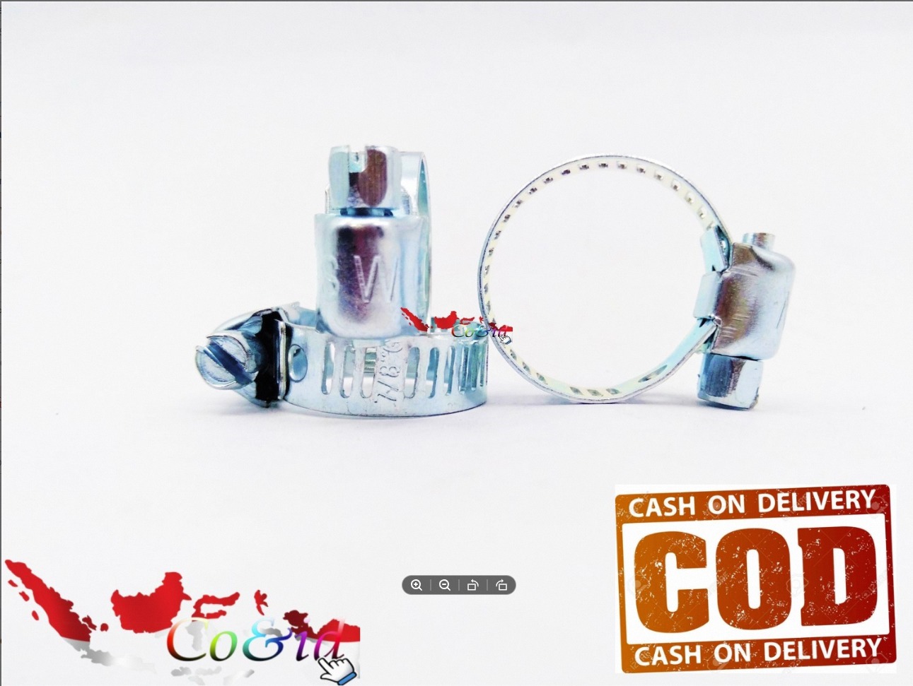 (3pcs) Klem Selang tampa pengaman + Knop GAS | Hose Clamp | Clamp Selang Gas Harga 7,396 rupiah*Gratis Ongkir