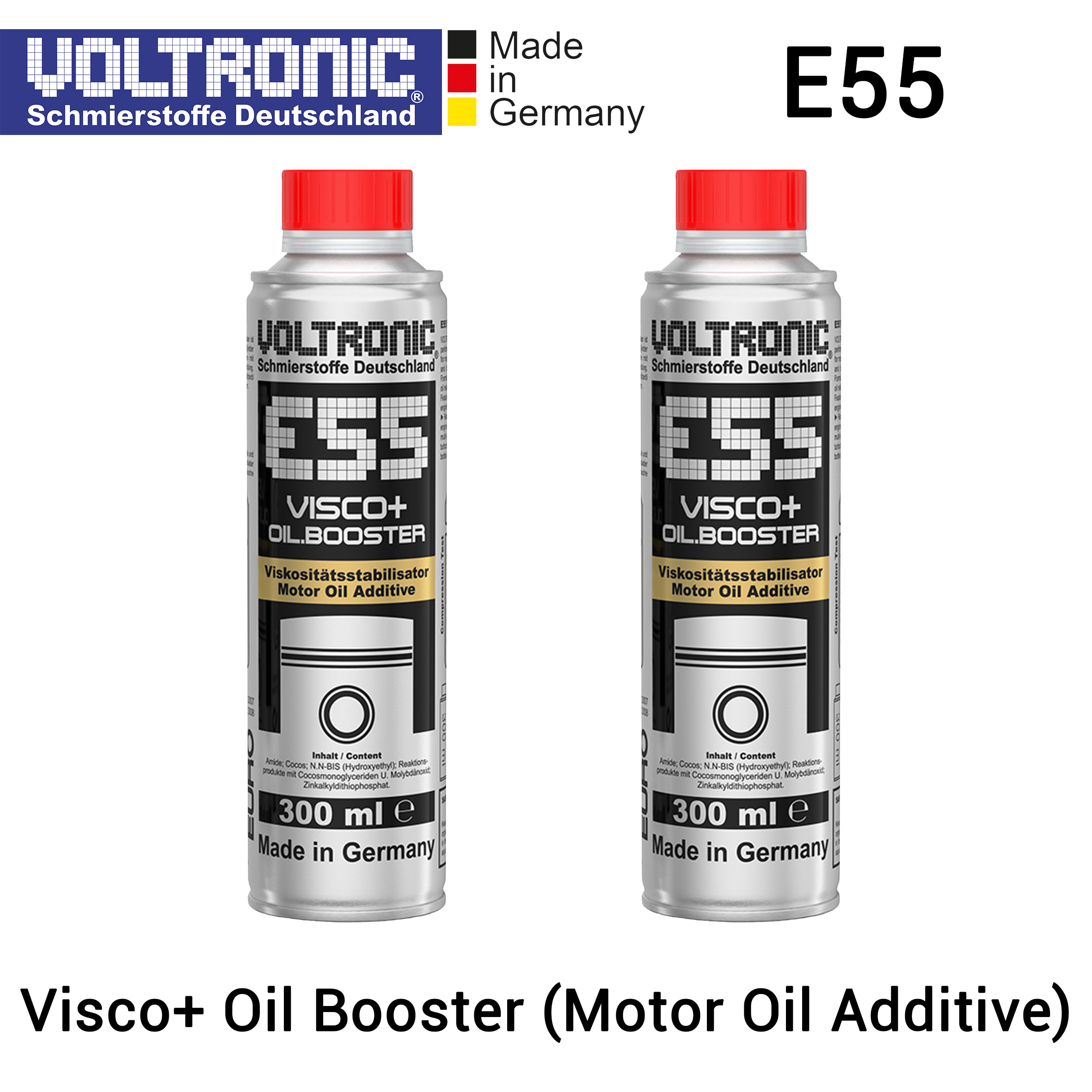 VOLTRONIC E55 - Visco+ Oil Booster (Motor Oil Additive) (Bundling isi 2 Set) Harga 659,000 rupiah*Gratis Ongkir