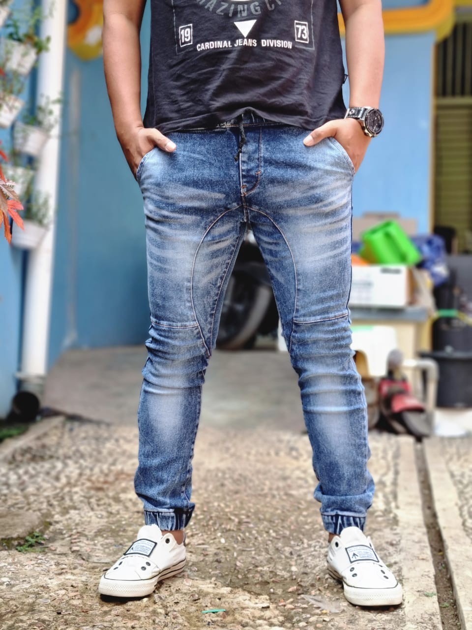 Celana Jogger Jeans Stretch/ Celana Jeans Joger Premium Bahan Jeans Denim  Stretch Melar size 27 - 38 Celana Jogger Jeans Pria bisa bayar Ditempat |  Lazada Indonesia