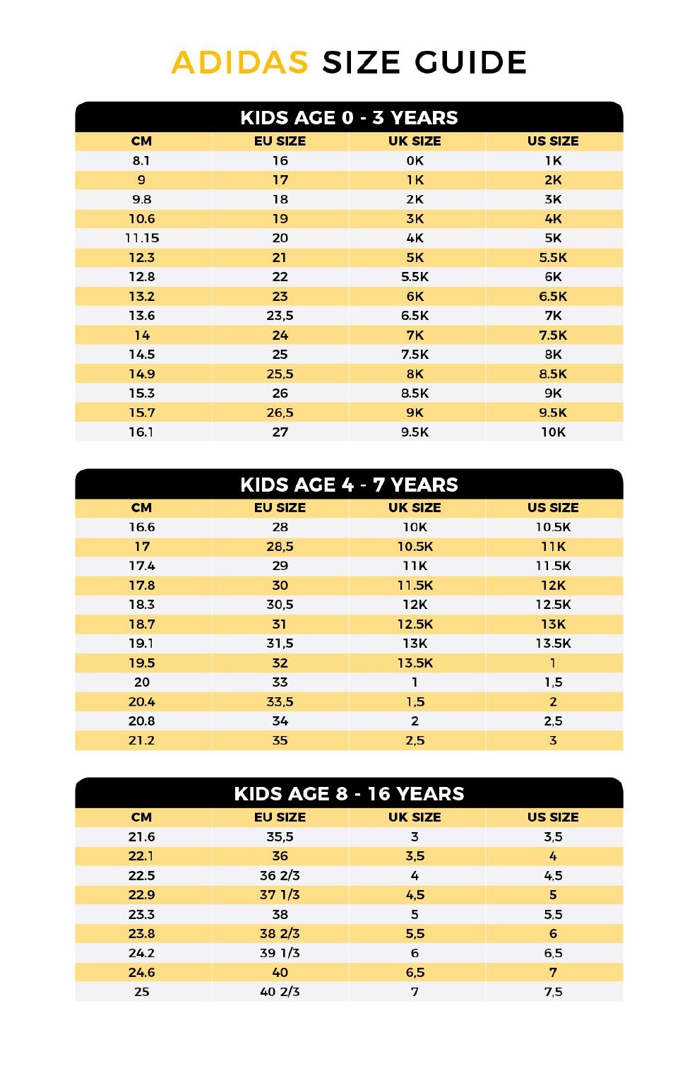 Chart Shoes Adidas Us Size Up Vs Adidas Size Nike Shoe Size Chart