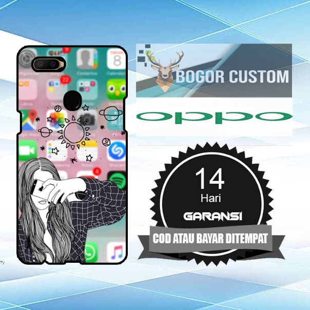 Juragan custom Fashion Printing Case Handphone Oppo a7 - 55