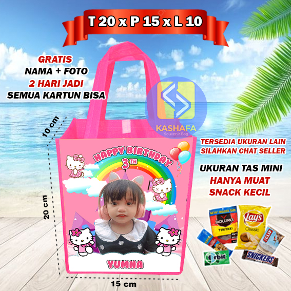 (30 PCs Mini) hello Kitty children's birthday party bags / cheap character children's birthday party bags