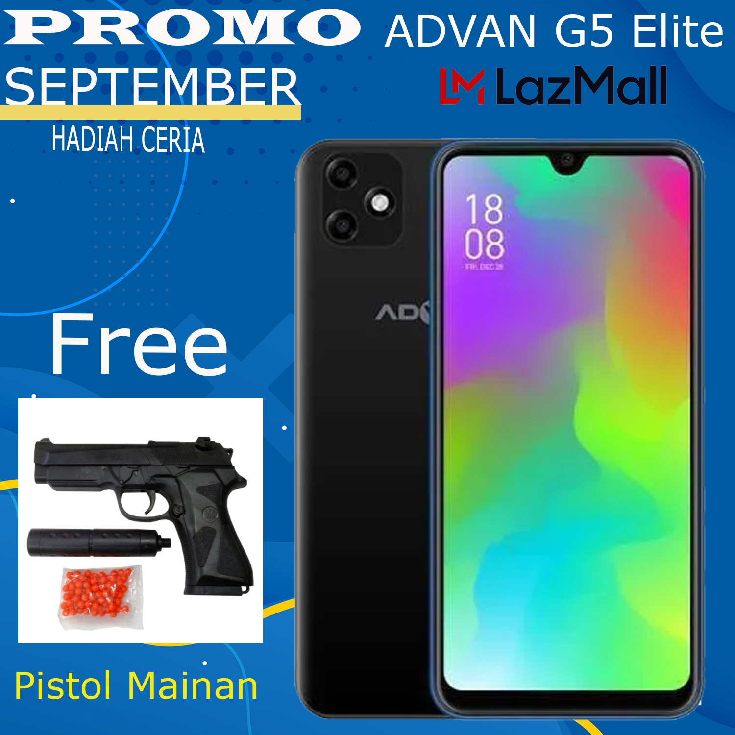 Advan G5 Elite 3GB/16GB 4G LTE Android 10 6.1\
