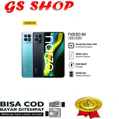 REALME NARZO 50 RAM 4/64GB HARGA AFFORDABLE Harga 1,900,000 rupiah*Gratis Ongkir