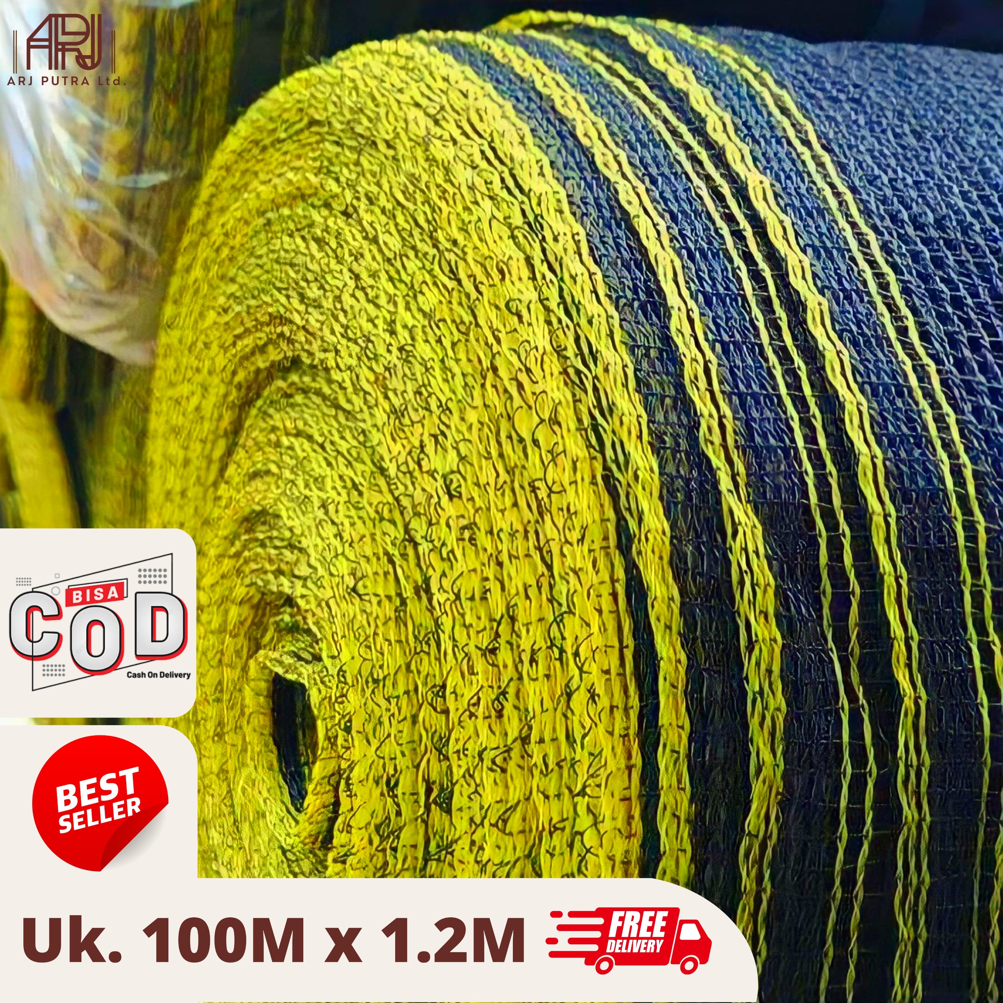 Waring Jaring 1 Roll Panjang 100 Meter X 1.2M - Waring Hitam /Jaring Hitam /Jaring TL Pagar Kandang - Merek Waring Harga 228,890 rupiah*Gratis Ongkir