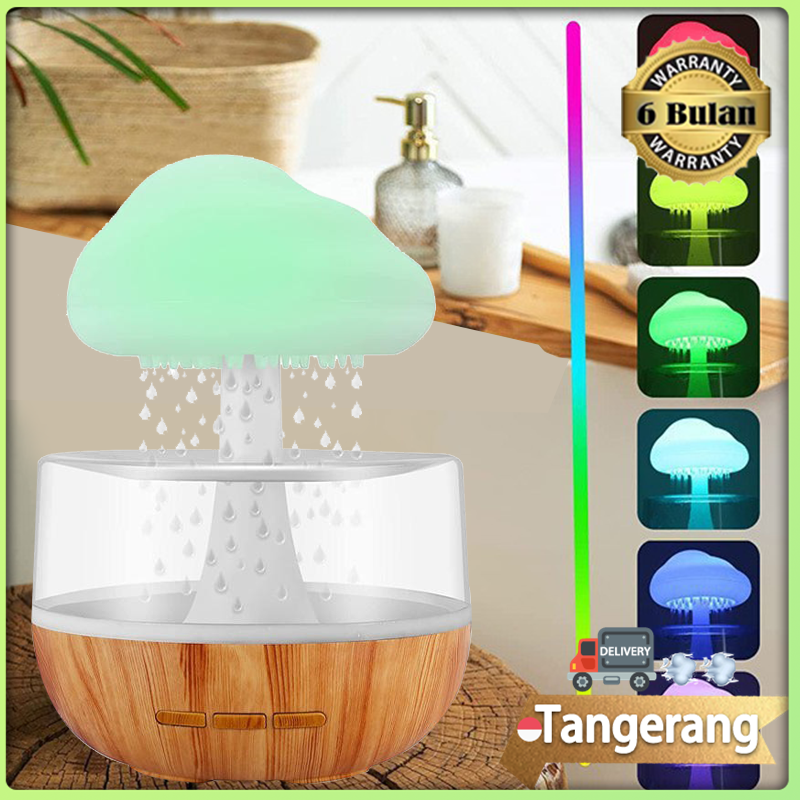 Rain Cloud Humidifier Diffuser aromaterapi Essential Oil Kado Pasangan Pacar Sahabat Teman Kamu