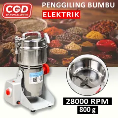 Penggiling Bumbu Kering dan Basah Elektrik Spices Grinder 800gram 2400W - HC-800Y - Silver