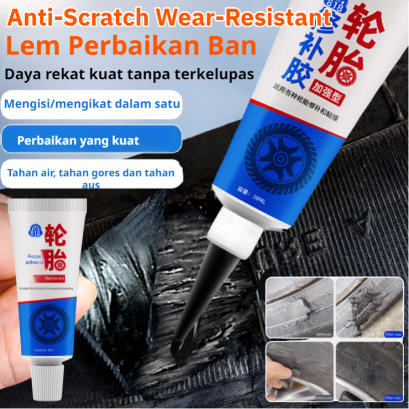 Lem Tambal Perbaikan Ban Mobil Sepeda Motor Anti Bocor/ lem tambal ban luar mobil /Tire Glue Repair Tambalan darurat/Lem Reparasi Goresan Samping Ban Mobil Harga 51,207 rupiah*Gratis Ongkir