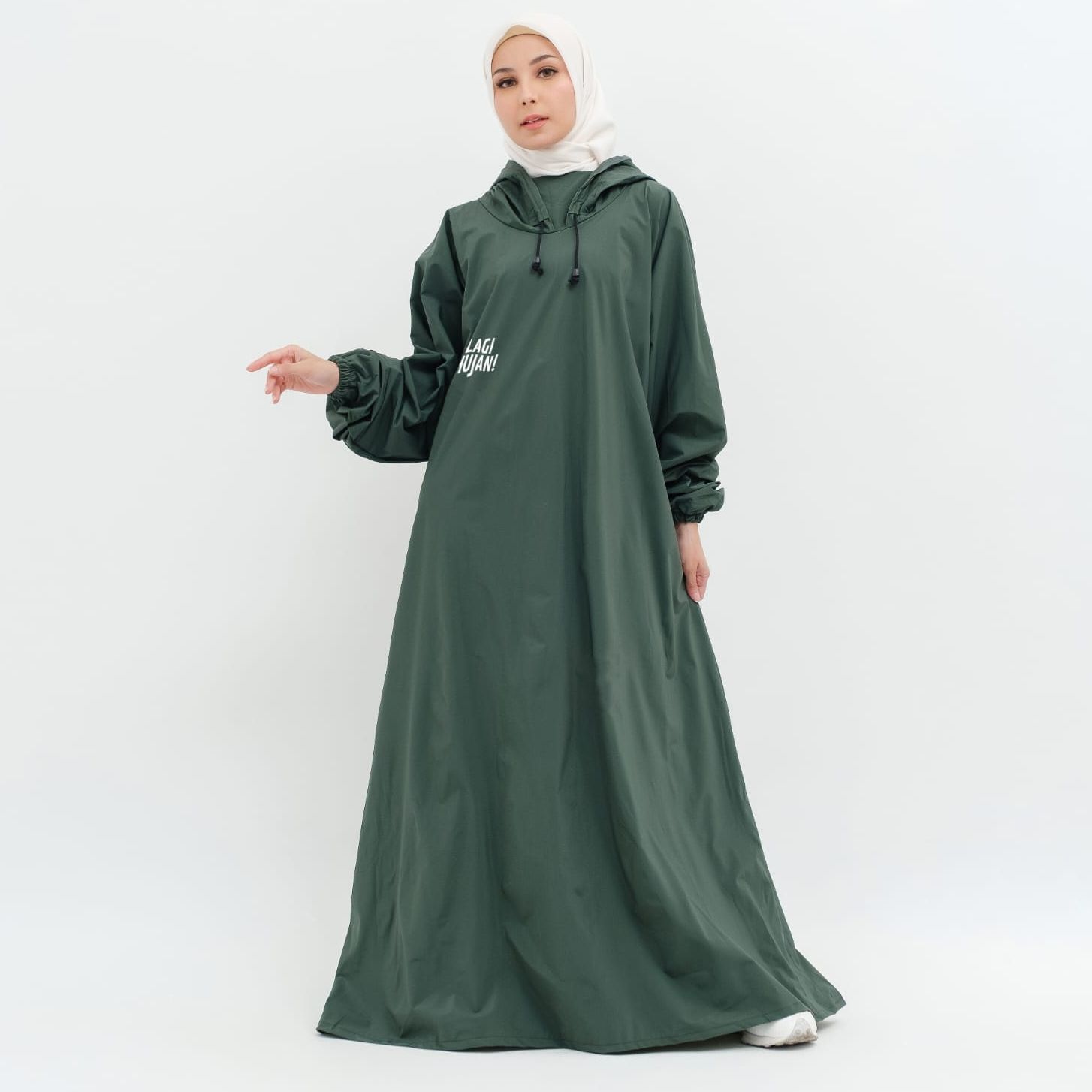 Raincoat Gamis poncho-raincoat rain coat PVC waterproof dhozen A641 Harga 120,000 rupiah*Gratis Ongkir