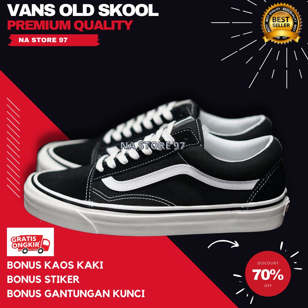 Beli Sepatu Vans Old Skool Hitam Putih Online Harga Terbaik