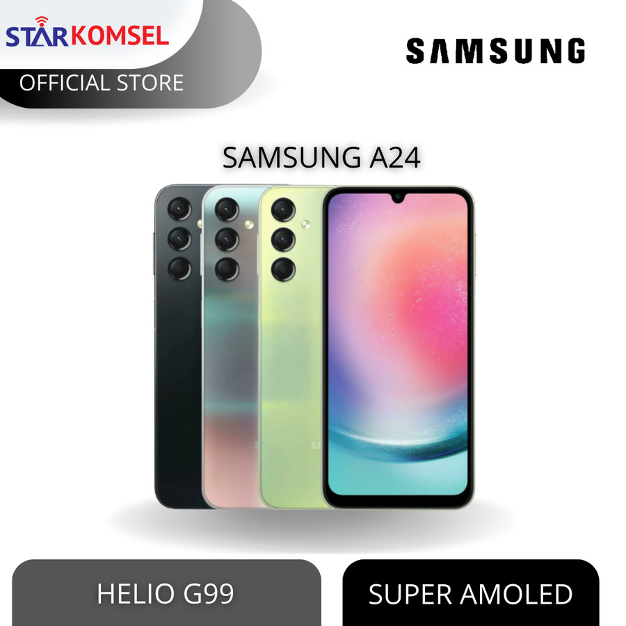 HP SAMSUNG A24 8/128 NFC GARANSI RESMI TAM SEIN Giá 3,499,000 Đồng*Miễn phí vận chuyển