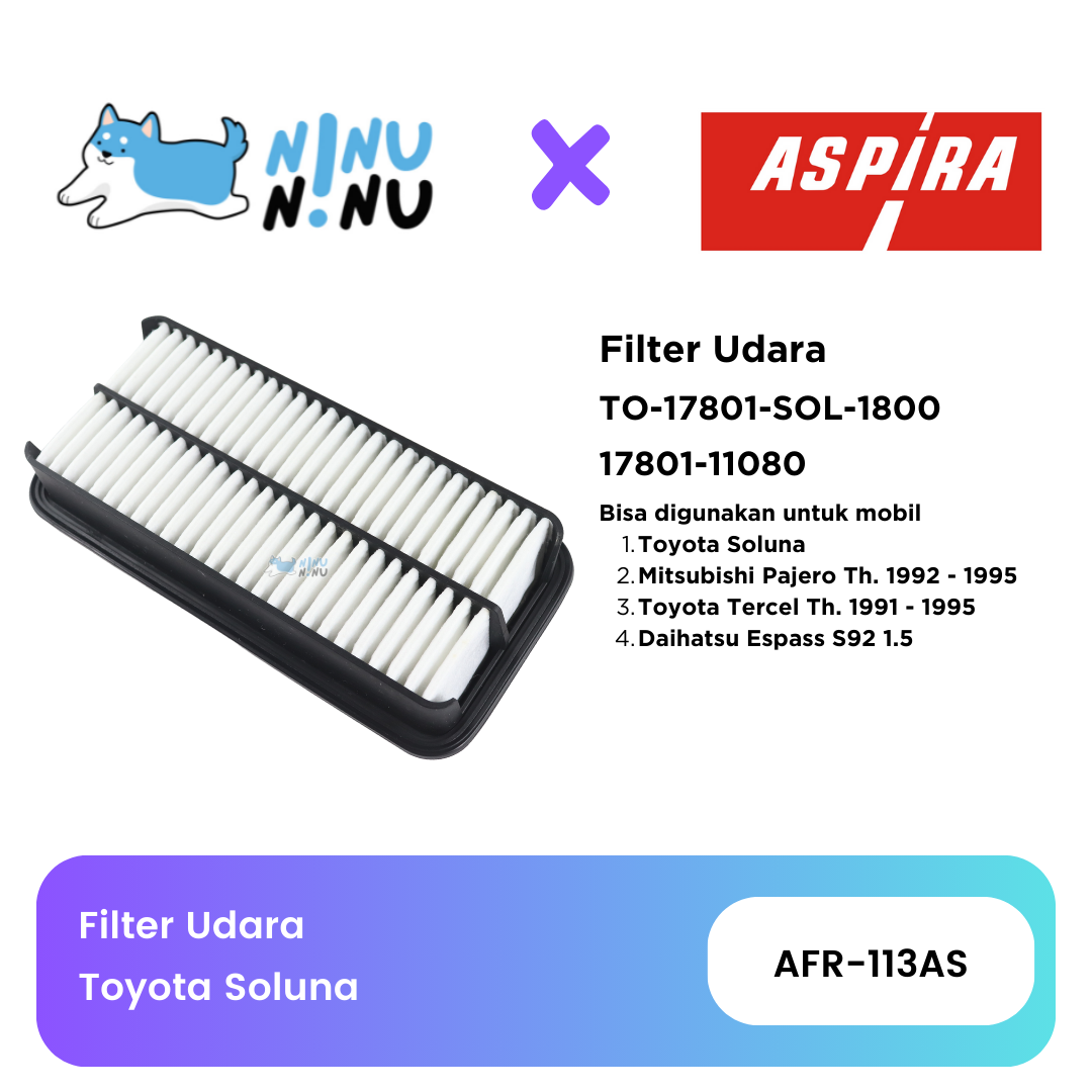 Filter Udara Toyota Soluna Aspira Harga 63,250 rupiah*Gratis Ongkir