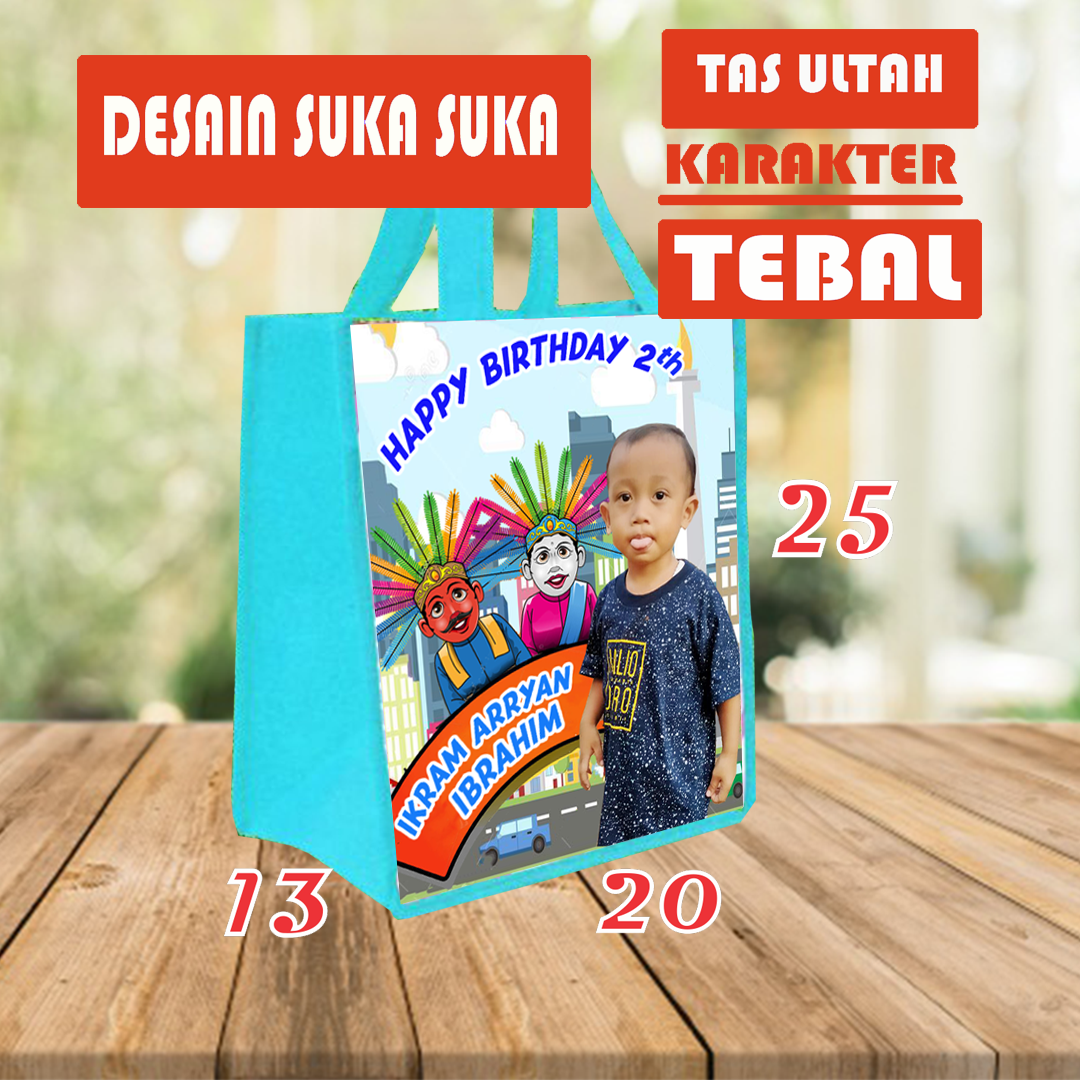 50 pcs tas ultah — tas souvenir