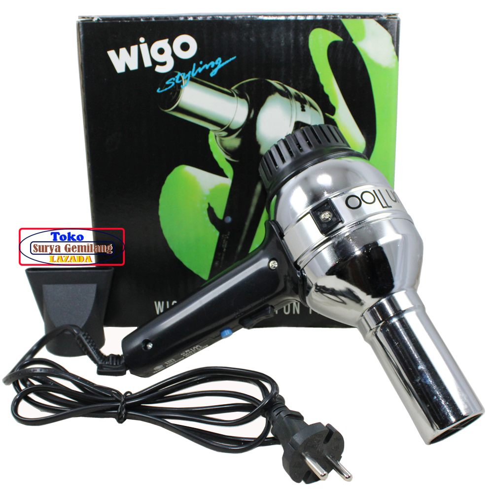 Hair Dryer Wigo Taifun - 1100 Strong HairDryer Styling Hot And Cool Alat Pengering Rambut - Silver