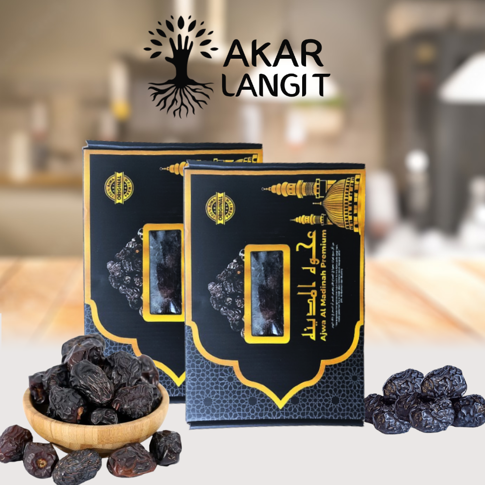 Kurma Ajwa Asli AL Madinah 1kg - Kurma Ajwa Premium Original - Kurma Nabi
