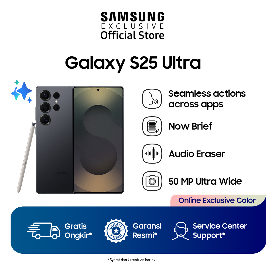 Samsung Galaxy S25 Ultra 12/512Gb Online Exclusive Color - Titanium Jet Black | Ai Smartphone | Galaxy Ai | 200Mp Camera | Snapdragon 8 Elite Processor | S Pen Harga  21,499,000 Ringgit*Penghantaran Percuma
