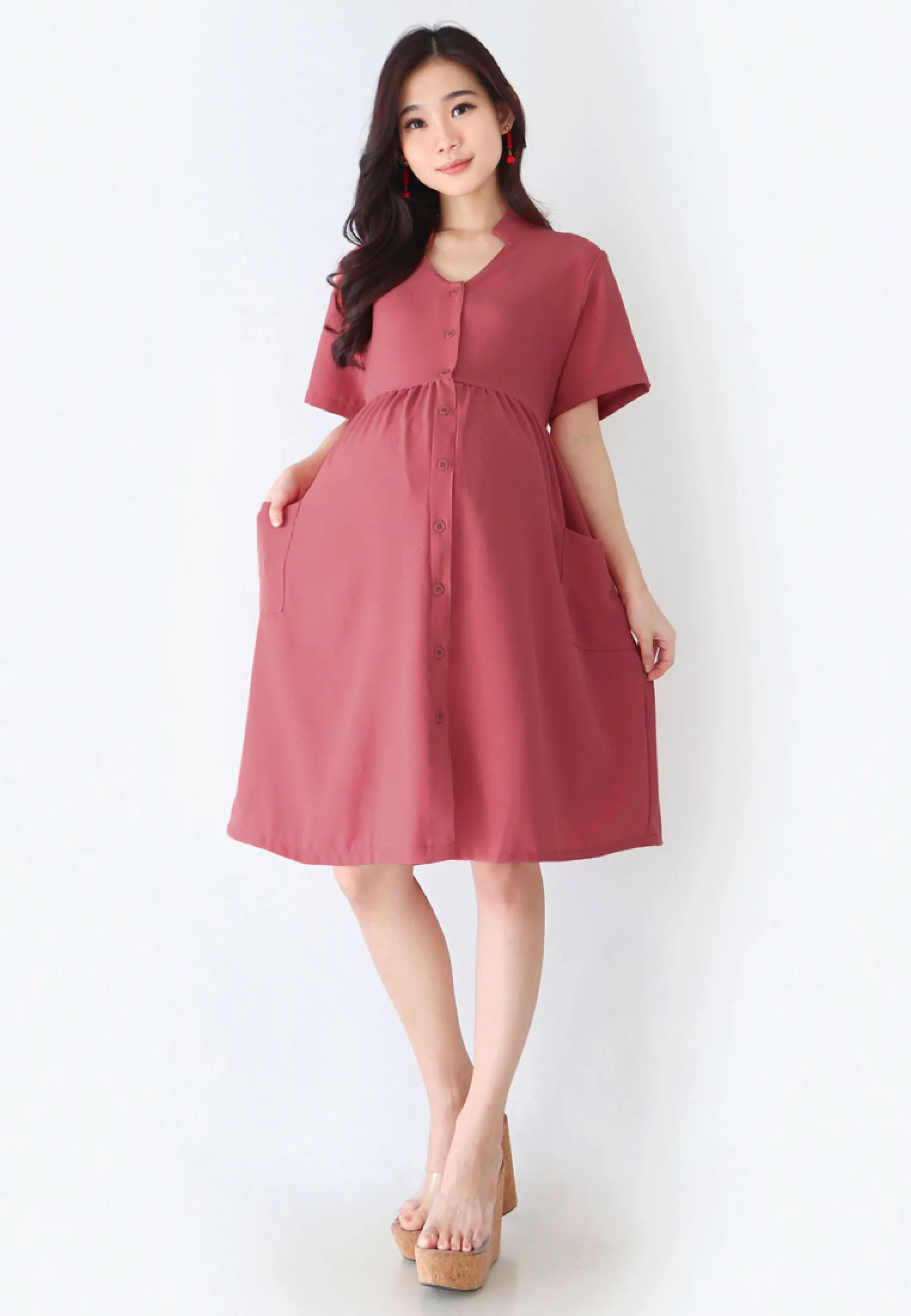 Eve Maternity Lucy Dress Baju Hamil Menyusui Fdd031 Lazada Indonesia