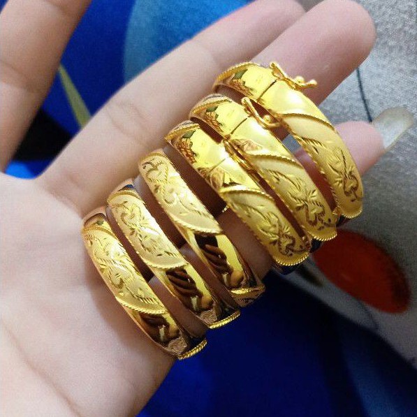 Children's Bangkok Bracelet 925 Silver Plated with 24K Gold