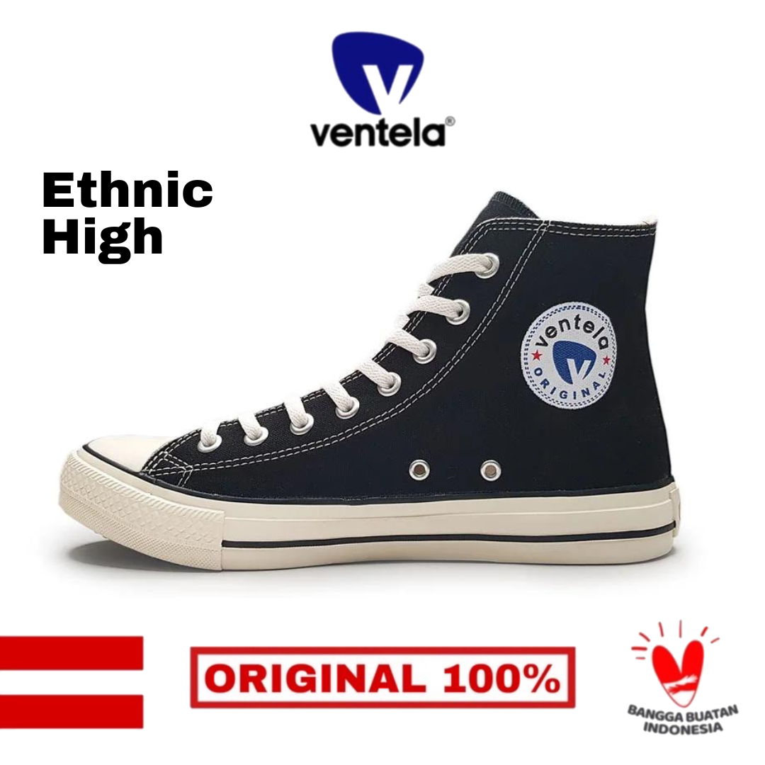 Ventela Ethnic High Black Natural OFFICIAL] - Merek Ventela Harga 214,800 rupiah*Gratis Ongkir