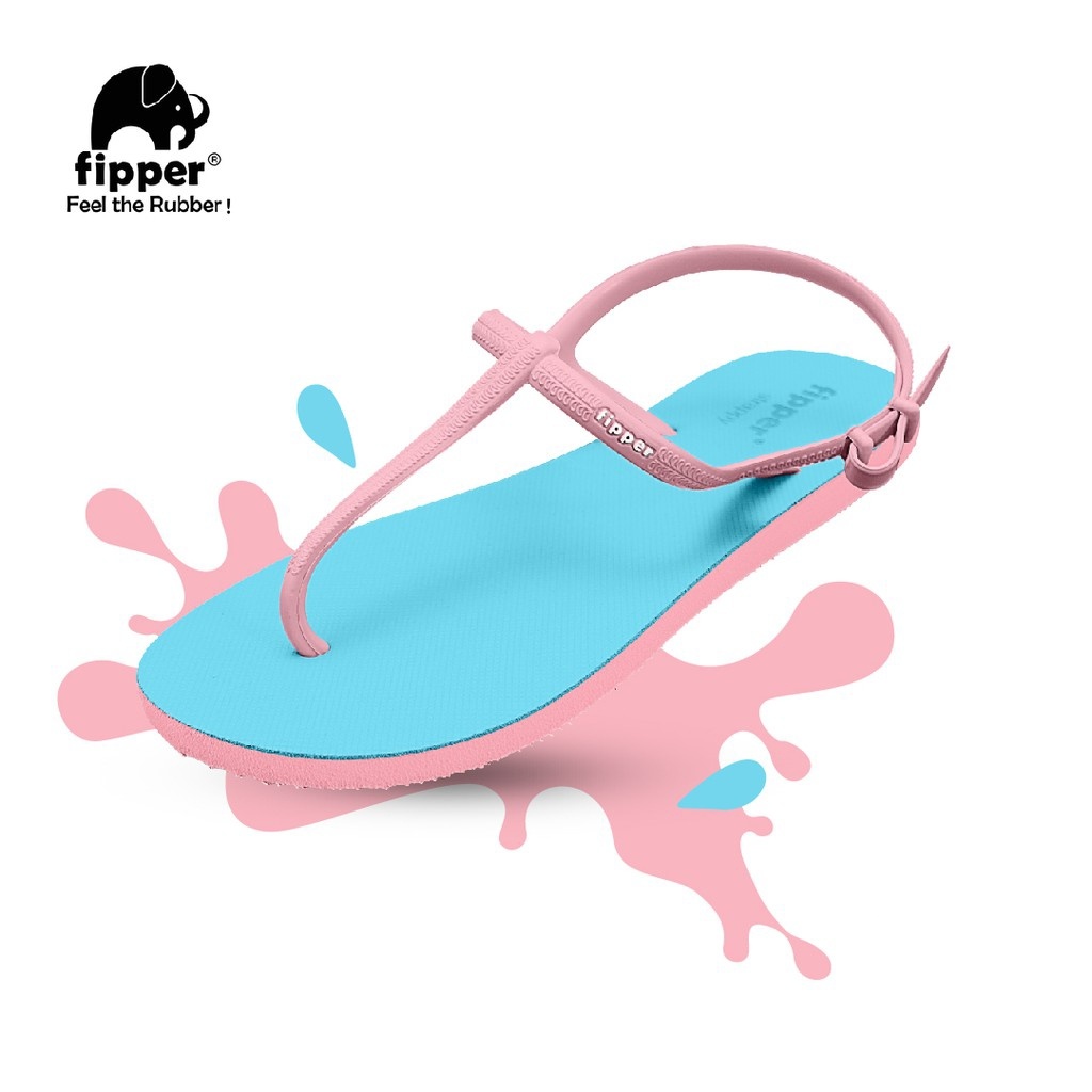 FIPPER STRAPPY BLUE SKY PINK sandal tali wanita Sandal Non