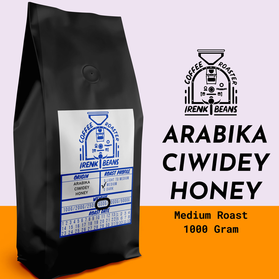 Kopi Arabika Ciwidey Honey 500g Biji Bubuk