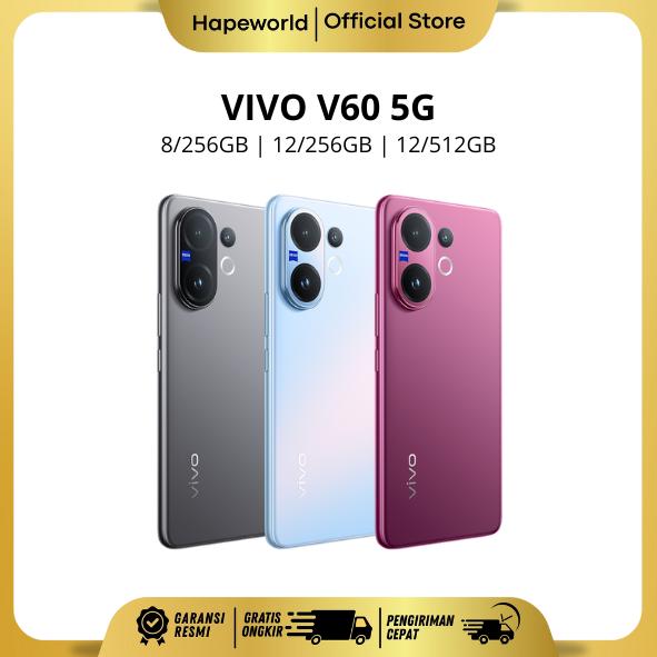 Vivo V60 5g (8/256Gb) (12/256Gb) (12/512Gb) - Official Warranty Harga 6,999,000 rupiah*Gratis Ongkir