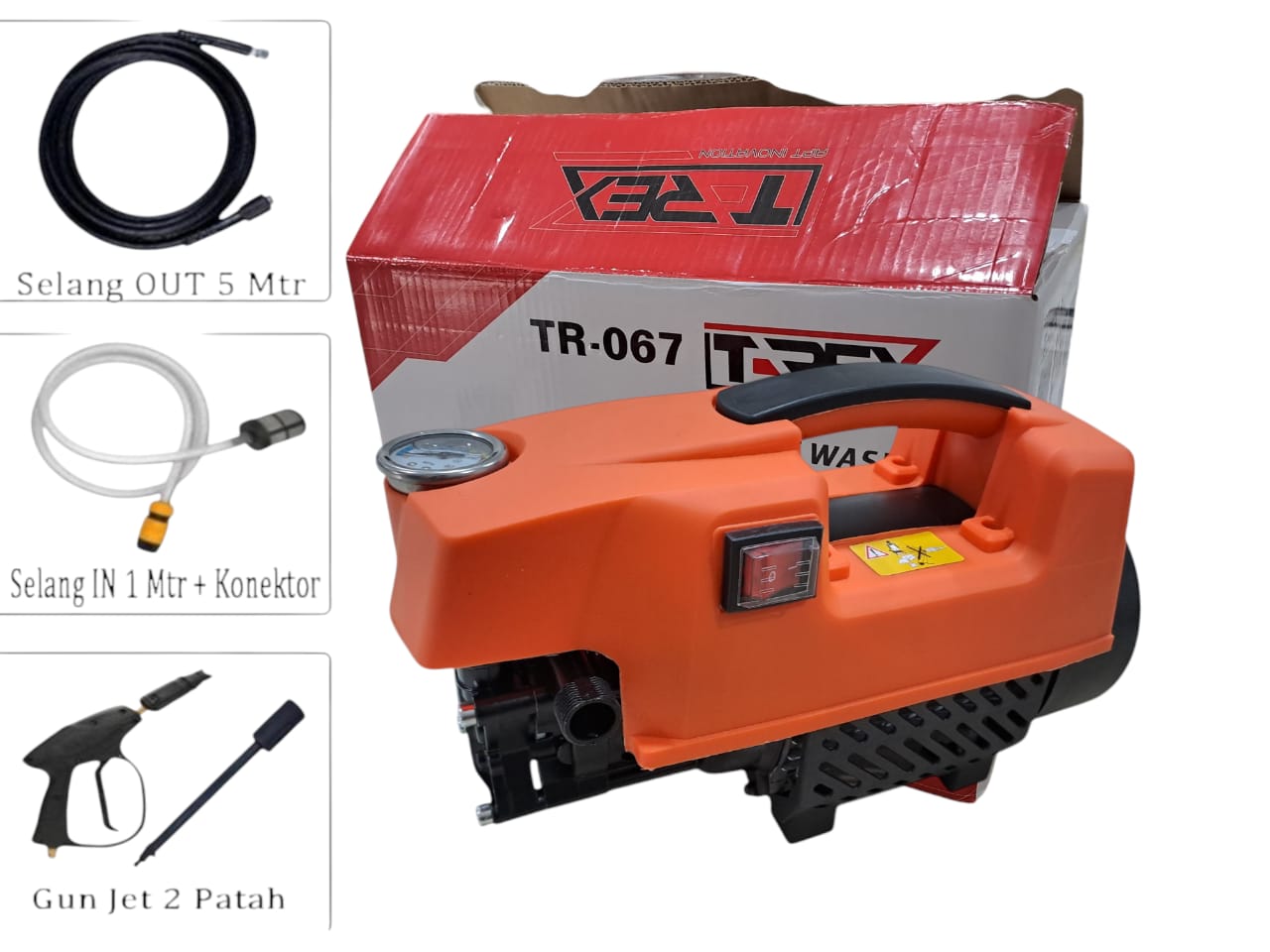 Garansi Resmi 100% Made In Germany Technology T-REX 600W Mesin Cuci Mobil Mesin Steam Jet Cleaner Alat High Pressure Washer Alat Cuci Motor Steam Harga 612,830 rupiah*Gratis Ongkir