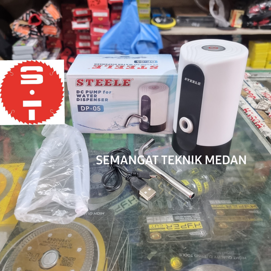 DP-05 POMPA GALON ELEKTRIK DC PUMP WATER DISPENSER AIR MINUM STEELE - Merek steele Harga 42,000 rupiah*Gratis Ongkir