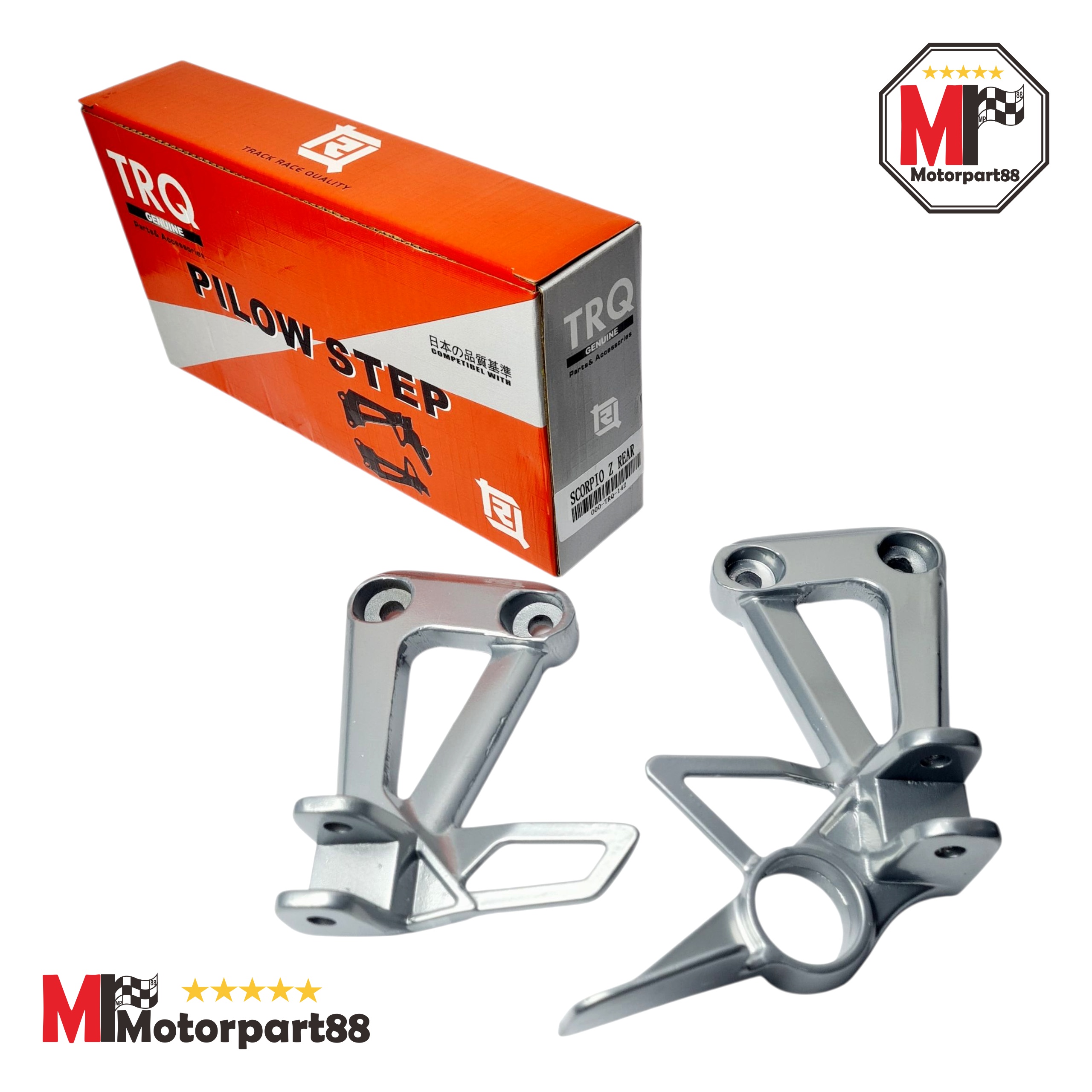 Pillion foot step rear bracket Holder R L Scorpio Z TRQ Harga 83,700 rupiah*Gratis Ongkir