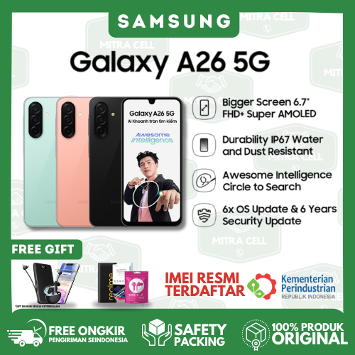Samsung Galaxy A26 5G [8/256] - Galaxy AI | smartphone AI | 5000mAh battery Harga  3,369,000 Ringgit*Penghantaran Percuma