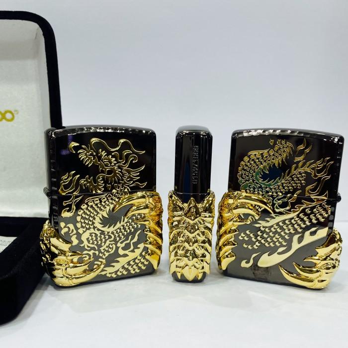 ZIPPO DRAGON CLAW BLACK GOLDJAPAN 4 SIDES LIMITED EDITION - GHOSTORE7 Harga 3,933,000 rupiah*Gratis Ongkir