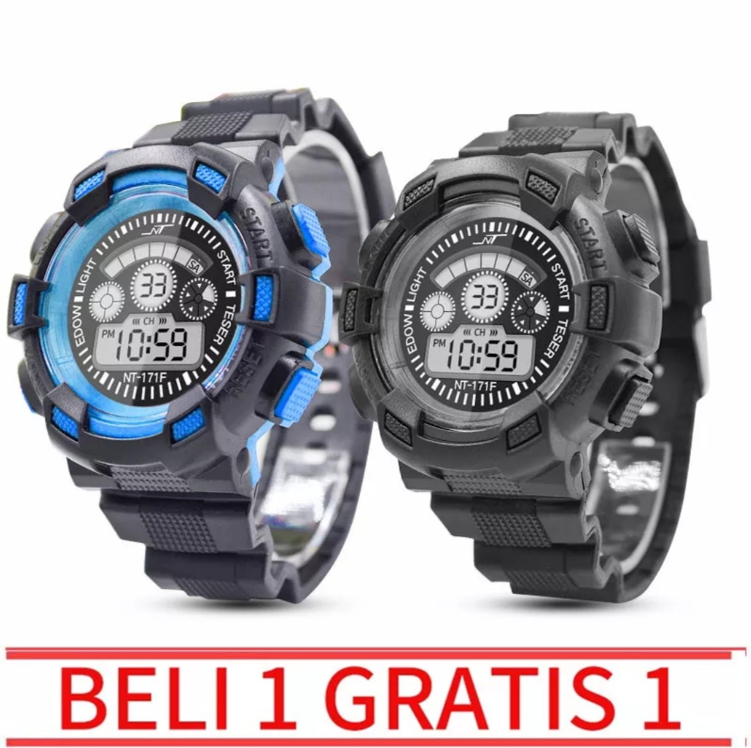 	 Beli 1 Gratis 1 Jam Tangan Anak Laki Laki / Perempuan Sport Digital Anti Air Terbaru 	