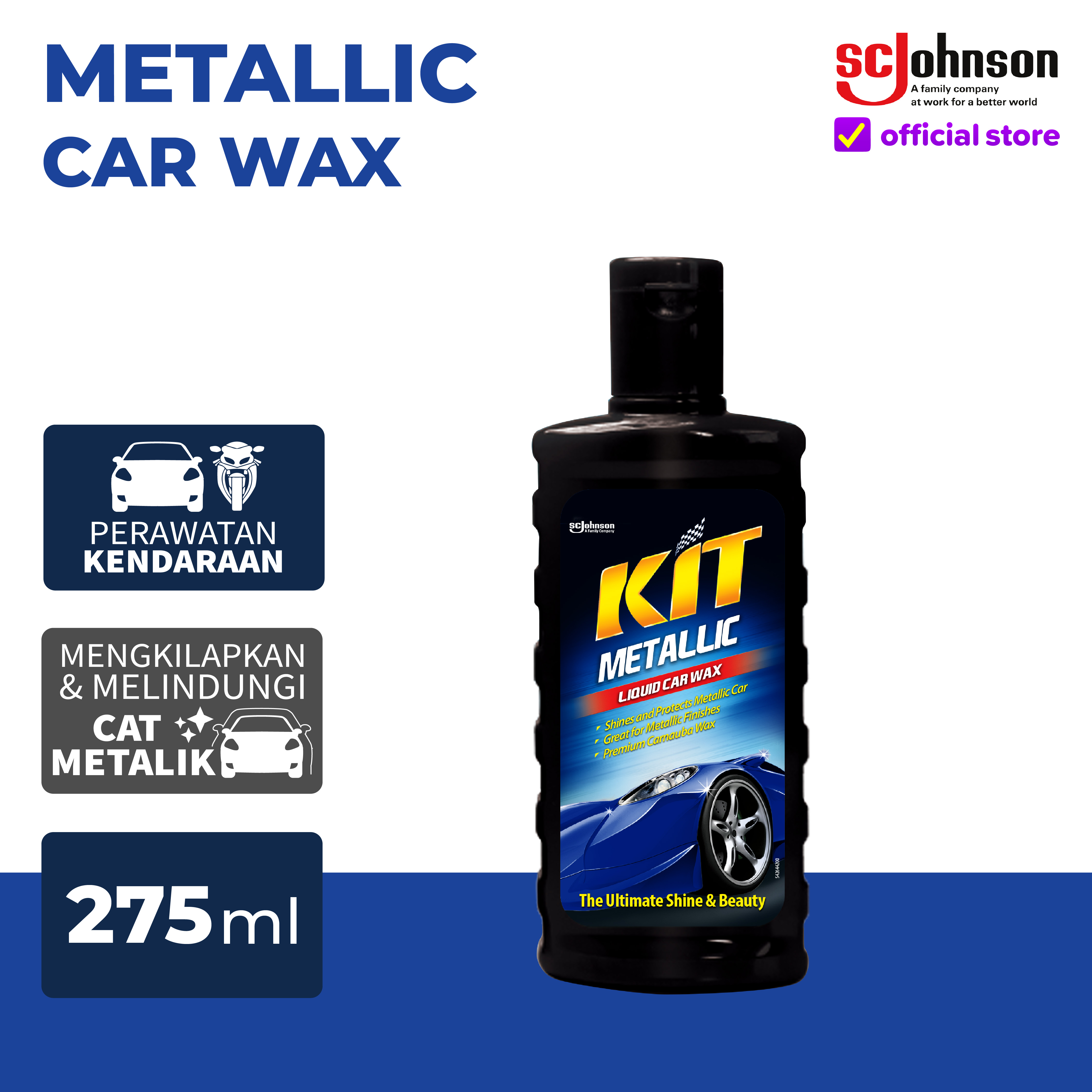 KIT Car Wax Metallic Liquid 275mL Giá 43,040 Đồng*Miễn phí vận chuyển