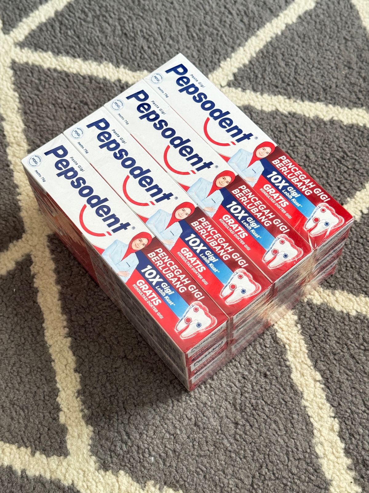 7/9/11 Pcs Pepsodent 72 Gram Toothaste to Prevent Cavities Harga 111,000 rupiah*Gratis Ongkir