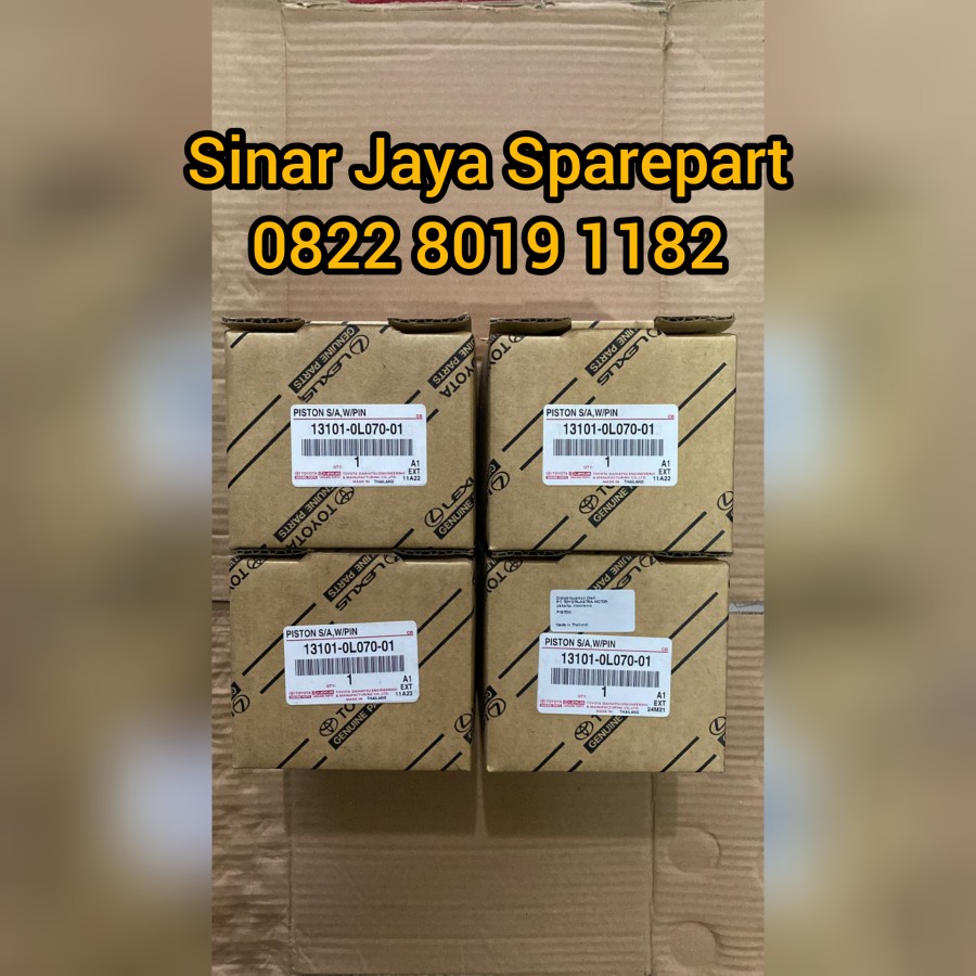 Piston Atau Seher Hilux 2.5cc Innnova 2.5cc Fortuner 2.5cc Original 13101-0L070-01 Harga 4,250,000 rupiah*Gratis Ongkir