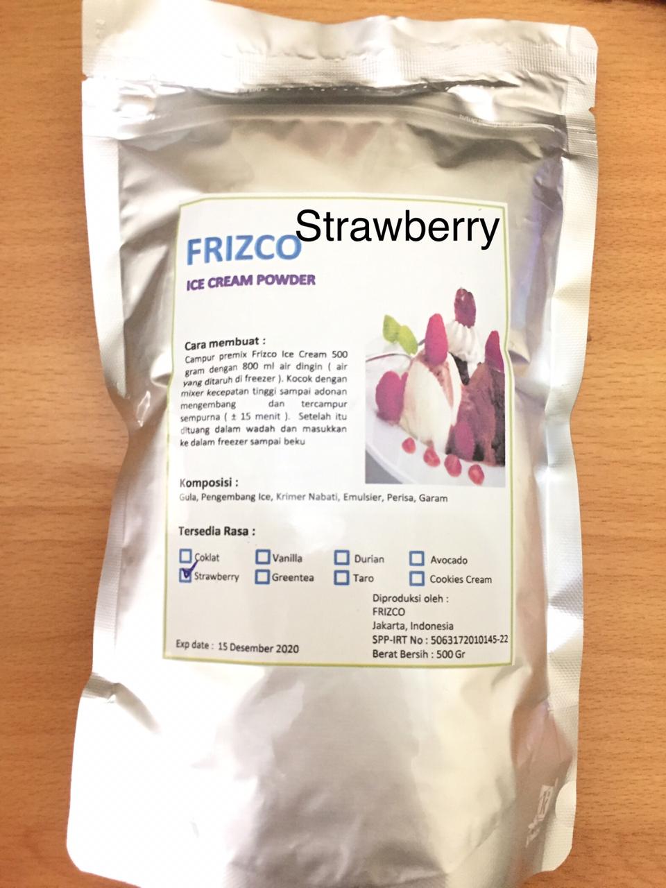 Frizco Premix Ice Cream 500gr | Strawberry | Lazada Indonesia
