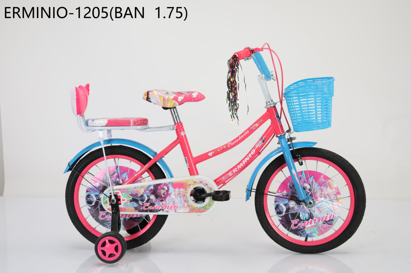 SEPEDA ANAK PEREMPUAN 18 INCH MURAH MERIAH PROMO - Merek Erminio Harga 455,000 rupiah*Gratis Ongkir