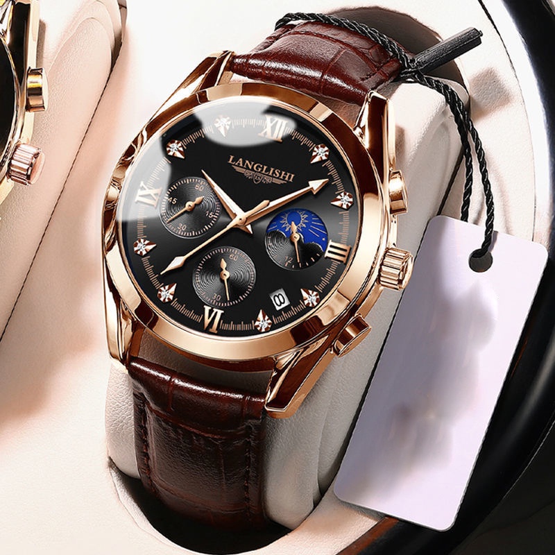 	 Jam Tangan Pria Anti Air Orii Kalender Otomatis Bercahaya Fashion Kepribadian Mekanik Jam Tangan Pri 	