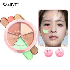 SANIYE 【BPOM】 Palet Concealer Anti Air 5 Warna Seamless Full Cover Face Concealer R1179