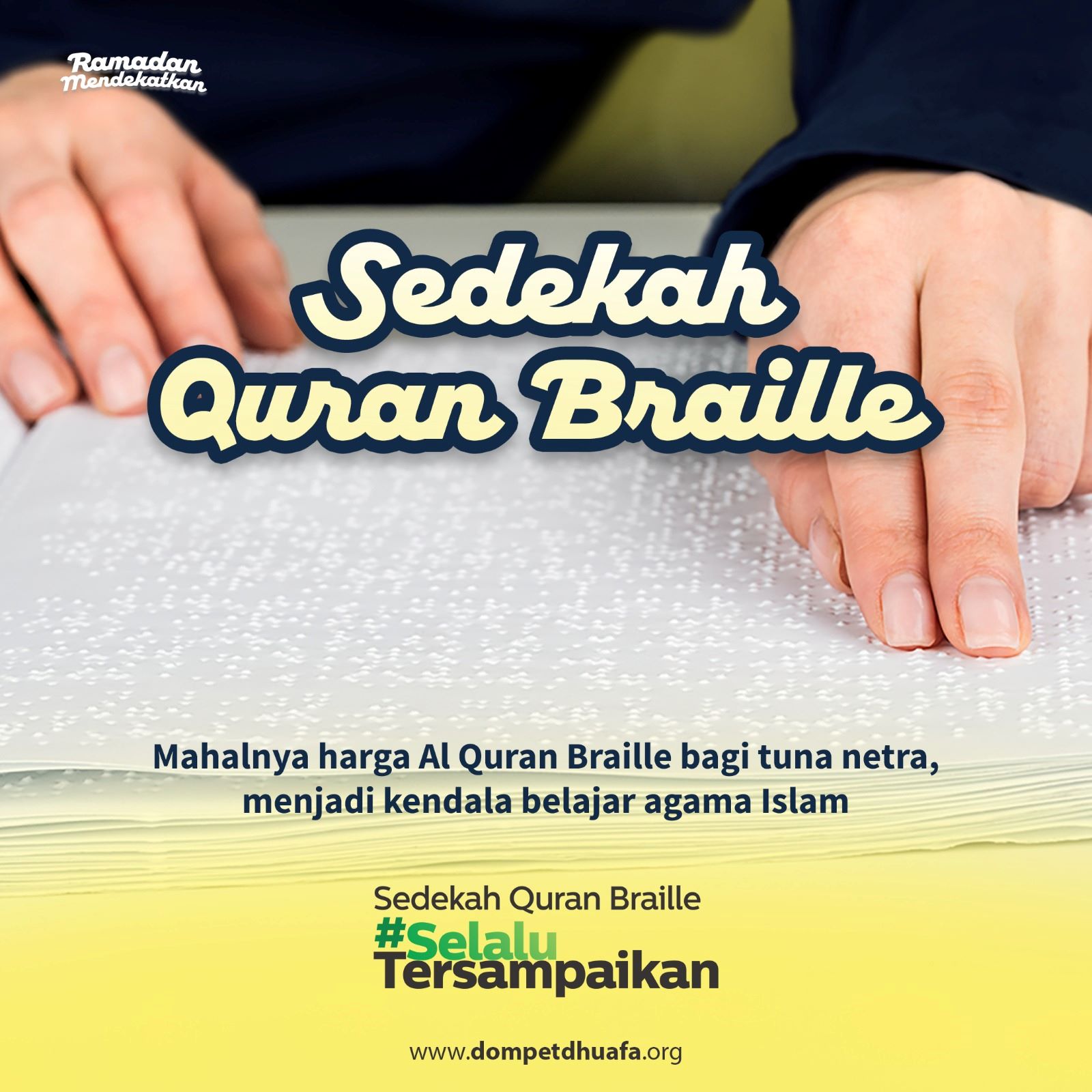 Sedekah Al-Quran Braille - Dompet Dhuafa Harga 10,000 rupiah*Gratis Ongkir
