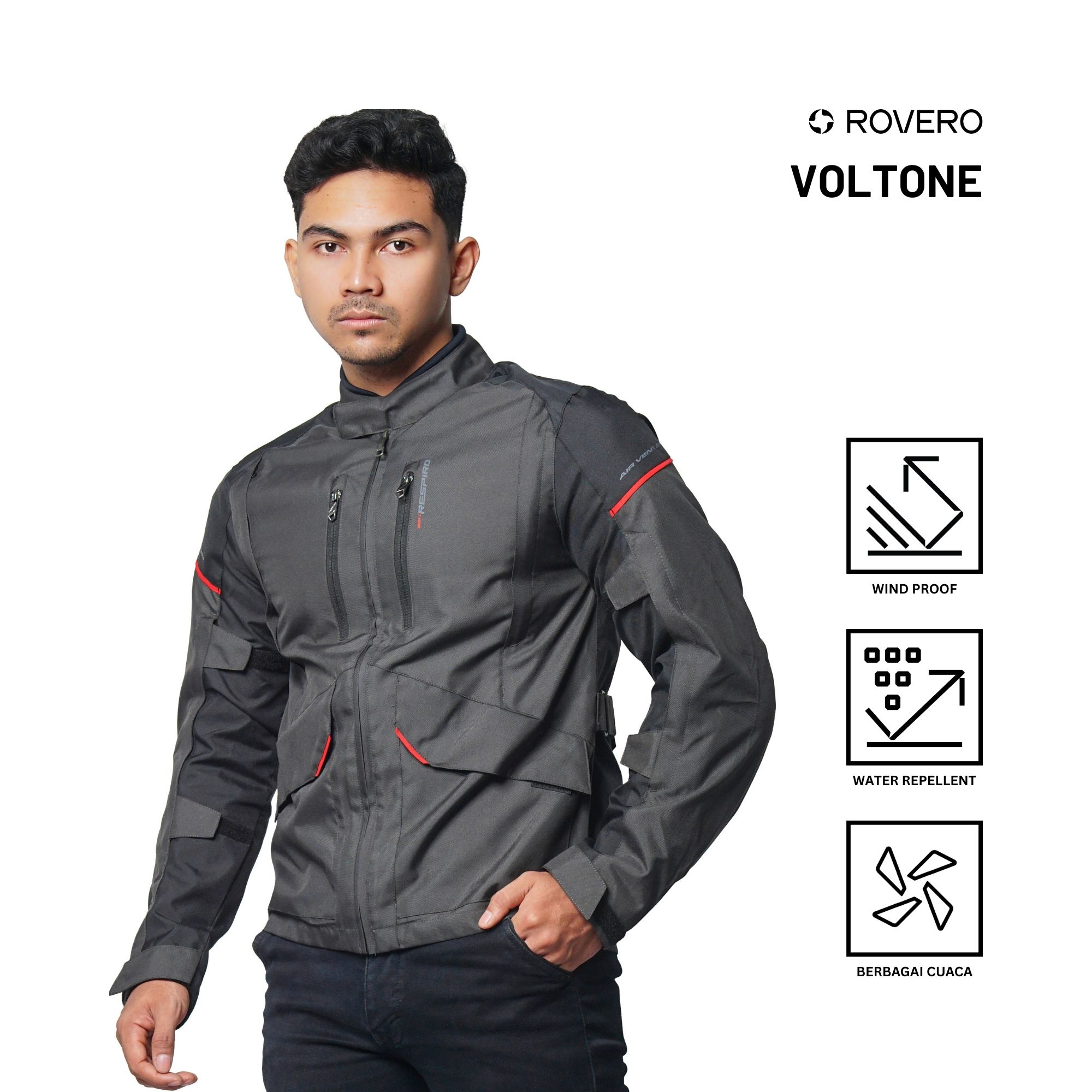 Voltone Breath | Men's Windproof Daily Motorcycle Jacket Harga 1,119,000 rupiah*Gratis Ongkir