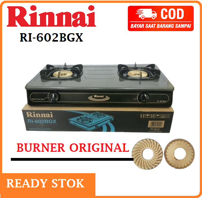 Jual Burner Kompor Gas Rinnai Ri 602 Bgx Original Terbaru - Oct 2023 |  Lazada.co.id