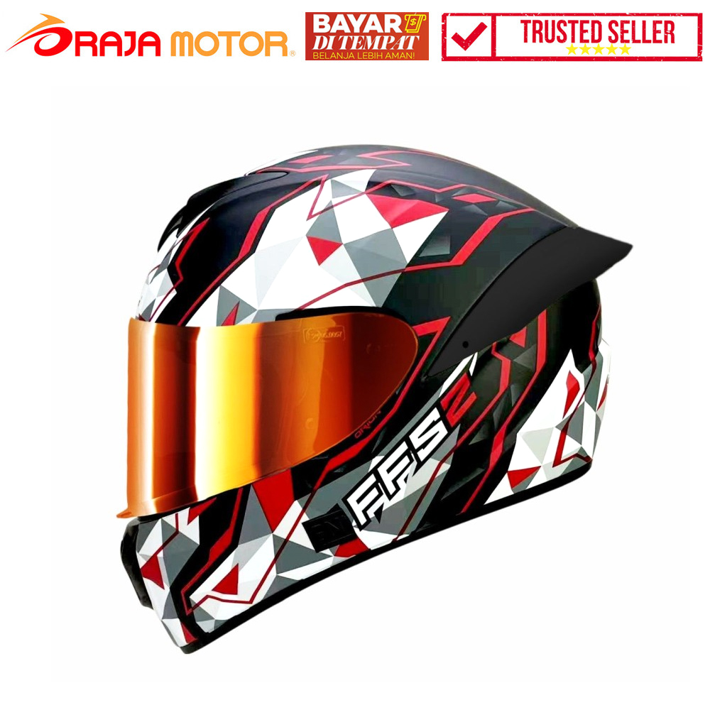 SNAIL Helm Full Face FFS2 Orion Red Glossy DD Ring - Visor Red - RAJA MOTOR Jual Aksesoris Variasi Sepeda Motor - PROMO GAJIAN SALE DISKON BIRTHDAY RAMADAN- Gratis Ongkos Kirim Harga 1,175,000 rupiah*Gratis Ongkir