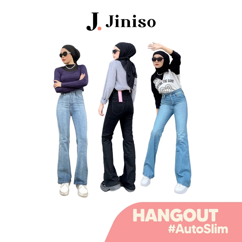 Jiniso-ultra highwaist Cuttell stretch jeans hangout Harga 159,500 rupiah*Gratis Ongkir