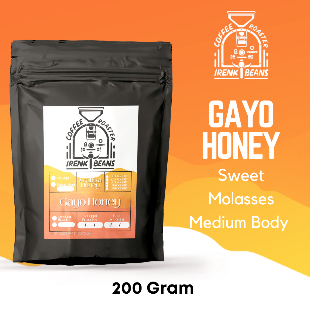 Kopi Arabika Gayo Honey 200g Biji Bubuk