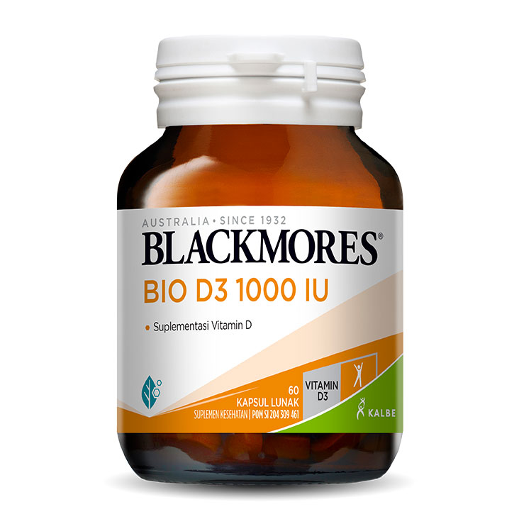 Blackmores Bio D3 1000IU Clear Caps (60) Harga 146,900 rupiah*Gratis Ongkir