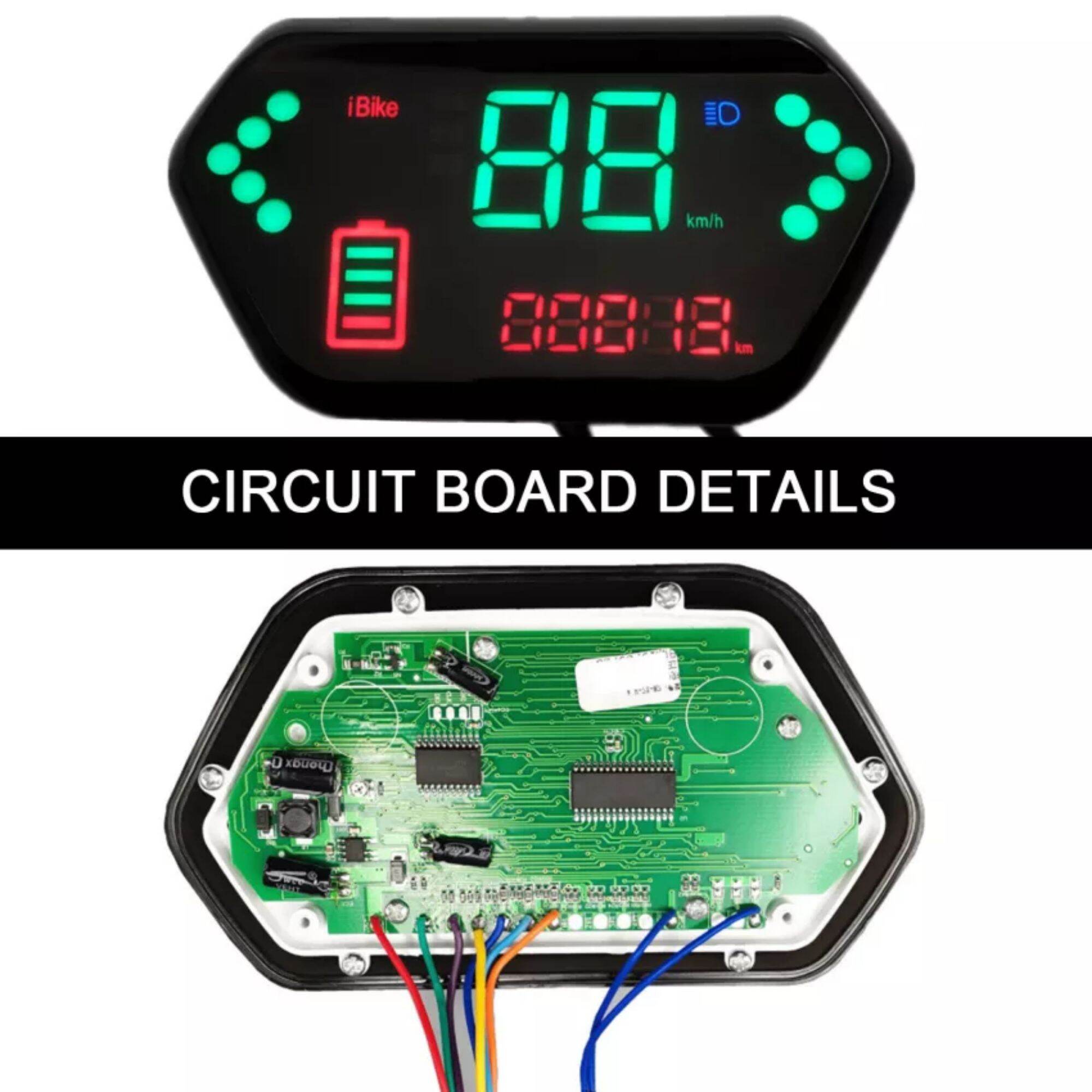 Display Speedometer Ibike LED Sepeda Listrik Motor Listrik 48v 60v 72v