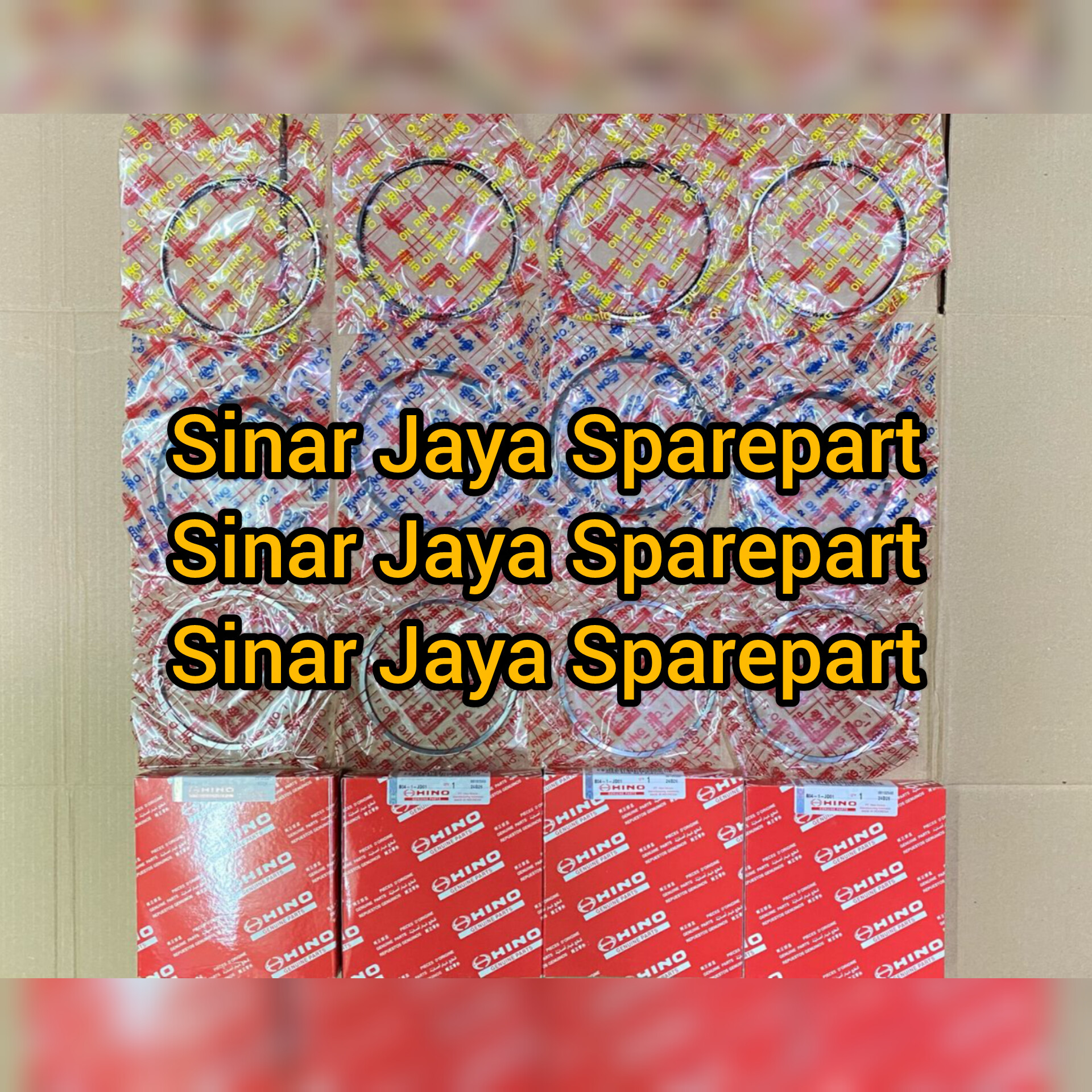 Piston ring or ring Seher Hino Dutro 130ht 130hd 130hd X-power 130md 130mdl Toyota Dyna 130ht 130lt 130xt original S1304-E0281 Harga 1,650,000 rupiah*Gratis Ongkir