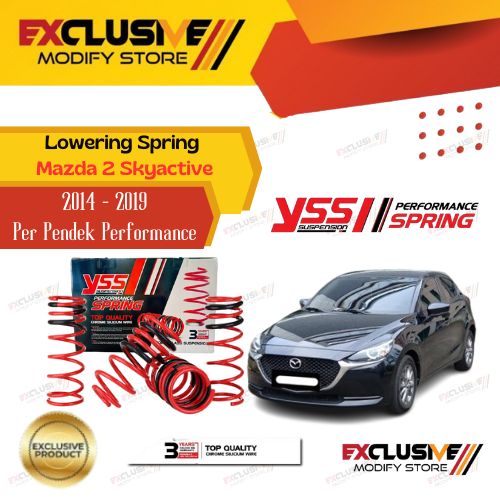 YSS lowering spring kit Mazda 2 (2014 - 2019) Skyactive original Thailand performance per Pendek Harga 3,000,000 rupiah*Gratis Ongkir